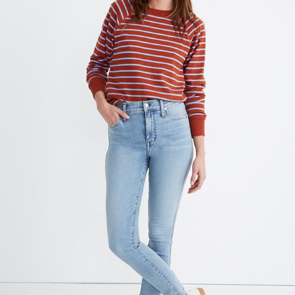 Madewell 10” High Rise Skinny Jean Wheeler Wash